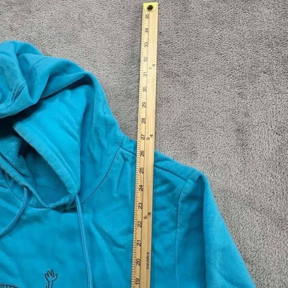 Adidas Basketball Club Pullover Hoodie Mens Medium‎ Turquoise Graphic